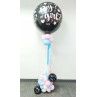Arreglo de globo gigante con helio personalizado para revelación de sexo  - 2