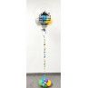 Globo confetti de 61 cm personalizado para cumpleaños infantil  - 5