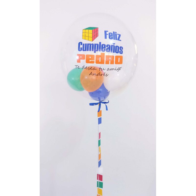Globo confetti de 61 cm personalizado para cumpleaños infantil  - 8