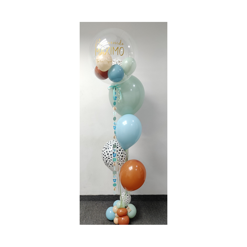 Bouquet de globos de helio  personalizado para bienvenida  - 5