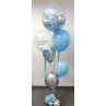 Bouquet de globos de helio con dos globos personalizados  - 2