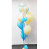 Bouquet de globos de helio con dos globos personalizados  - 3