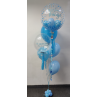 Bouquet de globos de helio con dos globos personalizados  - 5
