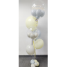 Bouquet de globos de helio con dos globos personalizados  - 7