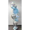 Bouquet de globos de helio con dos globos personalizados  - 8