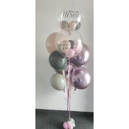 Bouquet de globos de helio con doble personalización  - 1