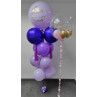 Gran bouquet de globos de helio y globo confetti personalizados  - 1