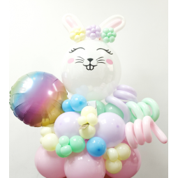 Arreglo de globos de aire para Pascua o cumpleaños  - 1