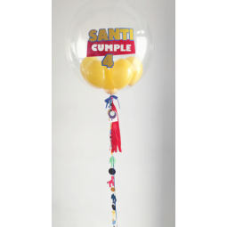 Globo confetti de 61 cm personalizado para cumpleaños infantil  - 14