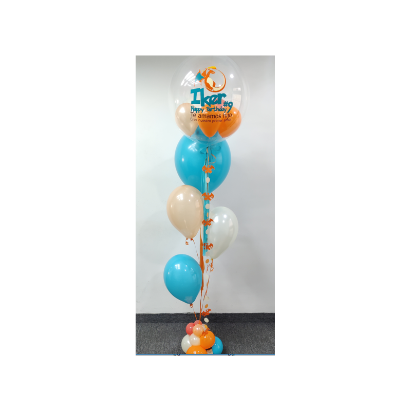 Arreglo de globos de helio personalizado  - 5