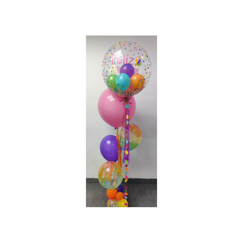Arreglo de globos de helio personalizado  - 7