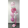 Bouquet de globos de helio con doble Globo Confetti personalizados  - 1