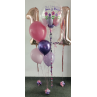 Bouquet de globos de helio con doble personalización + Dos números con helio  - 3