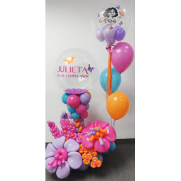 Gran arreglo de globos de aire y helio personalizado  - 5
