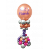 Bouquet de globos de aire con globo gigante personalizado  - 2