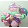 Arreglo de globos de helio personalizado con ornamentos adicionales  - 1