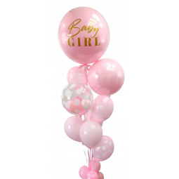 Gran bouquet de globos de helio con globo gigante personalizado  - 1