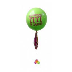 Globo esférico gigante con borlas personalizado  - 1