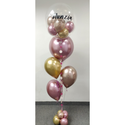 Arreglo de globos de helio personalizado  - 1
