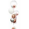 Bouquet de globos de helio con doble Globo Confetti personalizados  - 2
