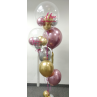 Bouquet de globos de helio con doble Globo Confetti personalizados  - 4