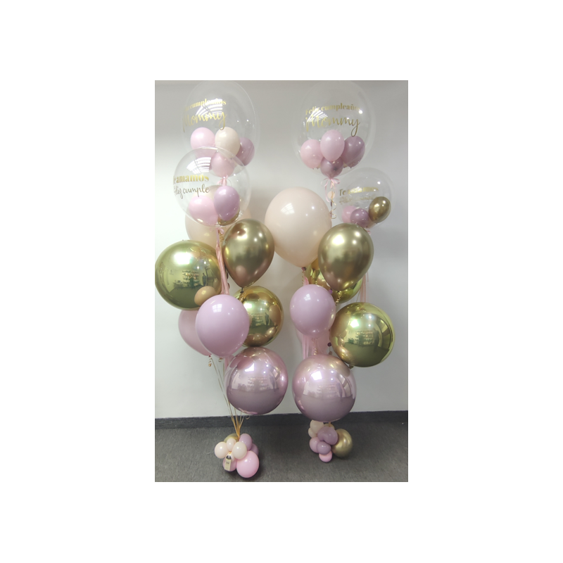 Bouquet de globos de helio con doble personalización  - 5
