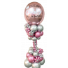 Bouquet de globos de aire con globo gigante personalizado  - 3