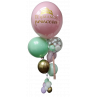 Gran bouquet de globos de helio con globo gigante personalizado  - 2