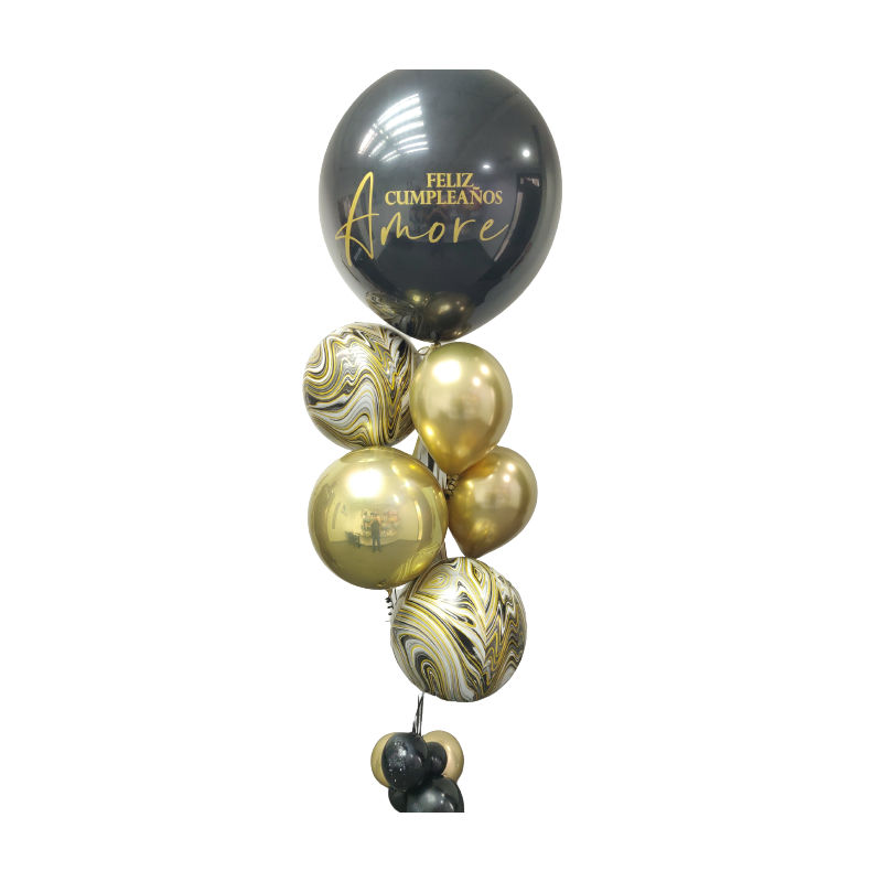 Gran bouquet de globos de helio personalizado  - 2