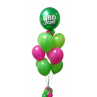 Bouquet de globos de helio con globo metalizado personalizado  - 1
