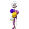 Bouquet de globos esféricos metalizados personalizado  - 1