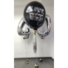 Globo gigante personalizado + Dos globos en forma de números con helio  - 1