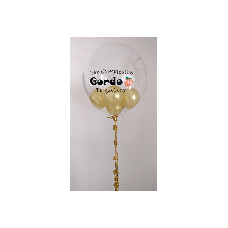 Globo confetti de 61 cm personalizado  - 4