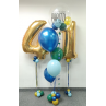 Bouquet de globos de helio personalizado con números  - 5