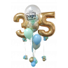 Bouquet de globos de helio personalizado con números  - 7
