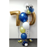 Bouquet de globos de helio personalizado con números  - 9