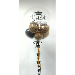 Globo confetti de 61 cm personalizado  - 3