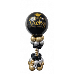 Columna de globos con globo gigante personalizado  - 1