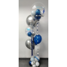 Bouquet de globos de helio con dos globos personalizados  - 9