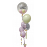 Bouquet de globos de helio con dos globos personalizados  - 10