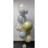 Bouquet de globos de helio con doble personalización  - 2