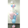 Bouquet de globos de helio con doble globo personalizado  - 1