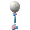 Arreglo de globo gigante con helio personalizado para revelación de sexo  - 6