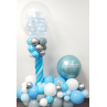 Arreglo de globos de aire con doble globo personalizado  - 3