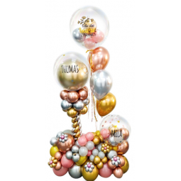 Arreglo de aire y helio con 3 personalizaciones  - 1