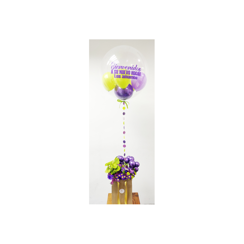 Globo Confetti  + Bolsa de flores para esa ocasión especial Mapari flores - 1