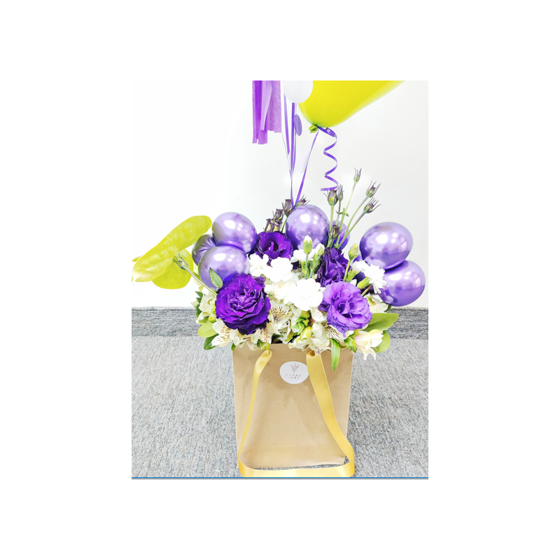Globo Confetti  + Bolsa de flores para esa ocasión especial Mapari flores - 2