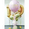 Elegante bouquet de globos personalizado y números acompañado de una cesta de flores Mapari flores - 1