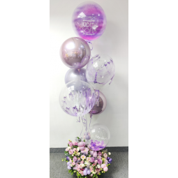 Arreglo de Globos y Flores Glamour Floral Mapari flores - 1