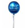 Globo metalizado con helio personalizado para cumpleaños  - 3
